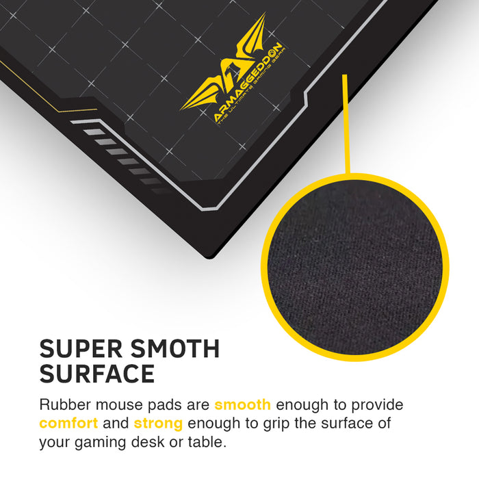 Armaggeddon Assault AS 29N Extra Large Gaming Mouse Pad 700 × 250mm Smooth Surface, Non-Slip Rubber Base, Extended Desk Mat
