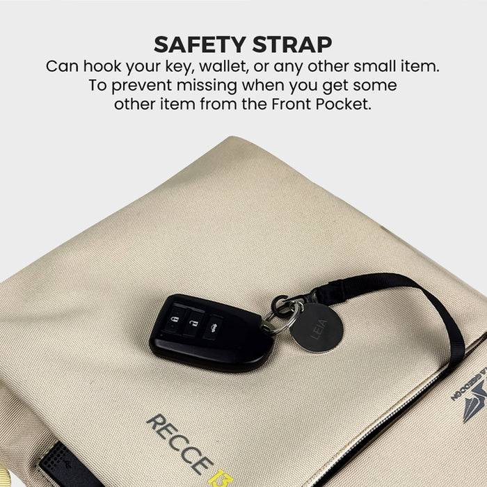 Armaggeddon Recce 13 Gaia Recycled Laptop Backpack with USB Charging Port, Splash-Resistant Material &amp; Trolley Sleeve