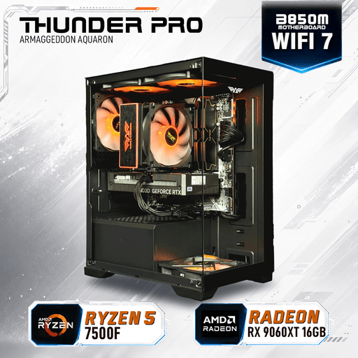 Armaggeddon Gaming PC – AMD Ryzen 5 7500F + RX 9060XT 16GB | Custom Built Desktop
