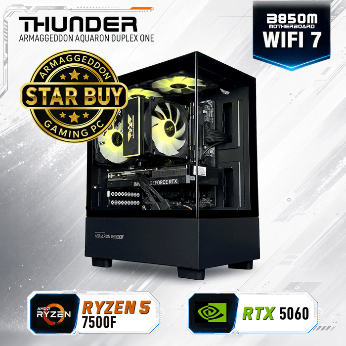 Armaggeddon Gaming PC – AMD Ryzen 5 7500F + RTX 5060 | Star Buy
