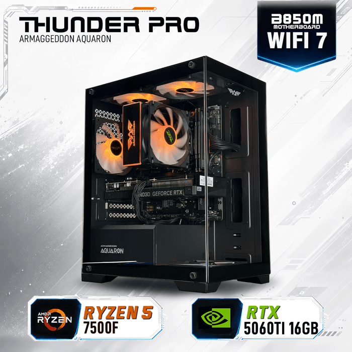 Armaggeddon Gaming PC – AMD Ryzen 5 7500F + RTX 5060Ti 16GB | Custom Built Desktop