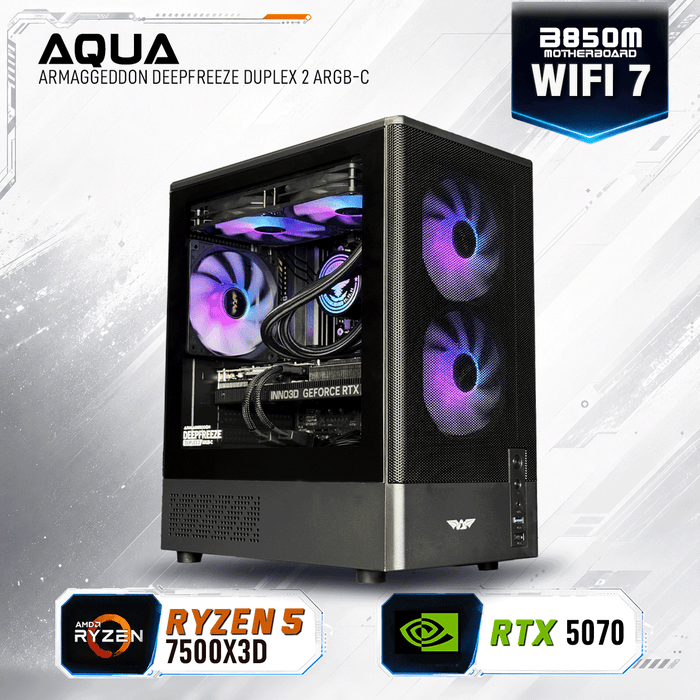 Armaggeddon Gaming PC – AMD Ryzen 5 7500X3D + RTX 5070 | Custom Built Desktop