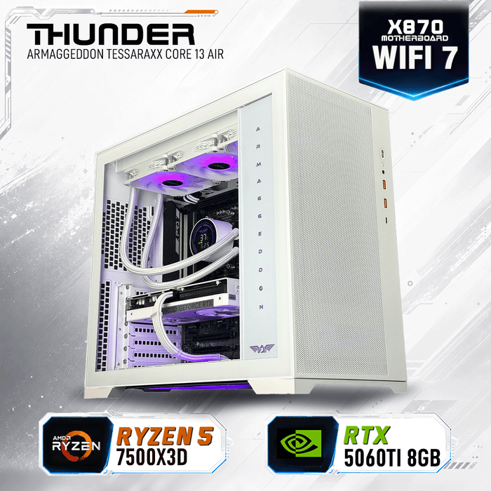 Armaggeddon Ryzen 5 7500X3D gaming PC with RTX 5060 Ti 8GB banner