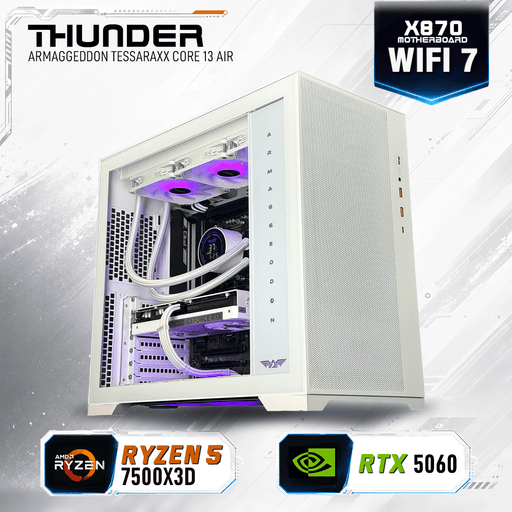Armaggeddon Gaming PC – AMD Ryzen 5 7500X3D + RTX 5060 | Extreme Performance Build