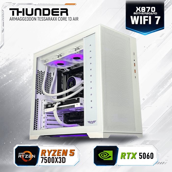Armaggeddon Gaming PC – AMD Ryzen 5 7500X3D + RTX 5060 | Extreme Performance Build
