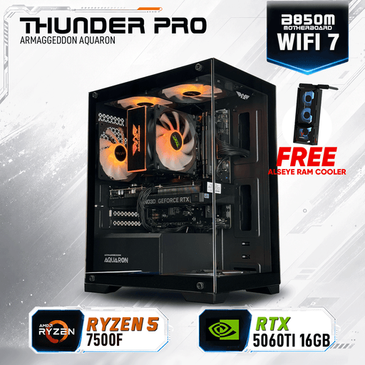 Armaggeddon Gaming PC – AMD Ryzen 5 7500F + RTX 5060Ti 16GB | Custom Built Desktop