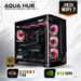 Aqua Hue gaming PC with AMD Ryzen 7 7700 and NVIDIA GeForce RTX 5090