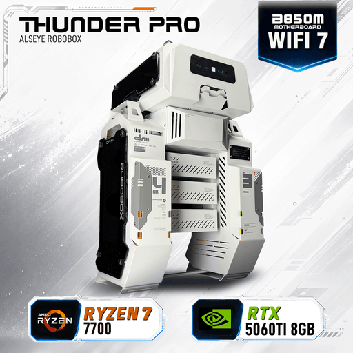 Armaggeddon Gaming PC - AMD RYZEN 7 7700 + RTX 5060Ti 8GB | Alseye Robobox