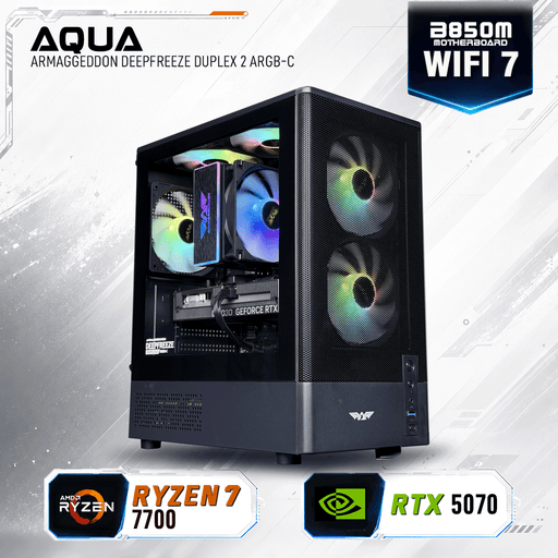 Armaggeddon Gaming PC – AMD Ryzen 7 7700 + RTX 5070 | Custom Built Desktop