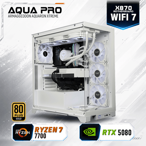 Armaggeddon High-End Gaming PC – AMD Ryzen 7 7700 + RTX 5080 | Extreme Performance Build