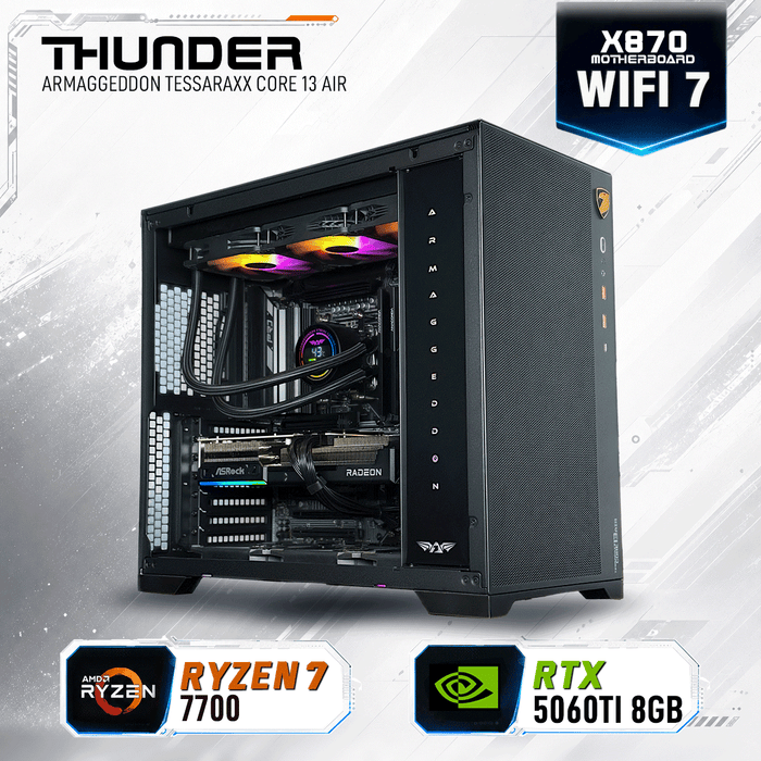Armaggeddon Ryzen 7 7700 RTX 5060 Ti 8GB gaming PC banner