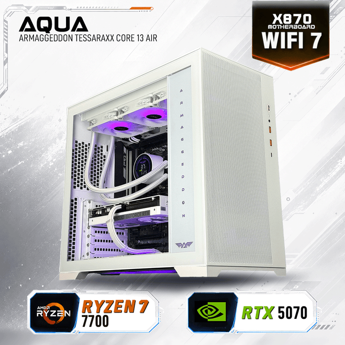 Armaggeddon Gaming PC – AMD Ryzen 7 7700 + RTX 5070 | Extreme Performance Build