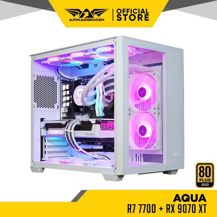 AQUA | R7 7700 + RX 9070XT