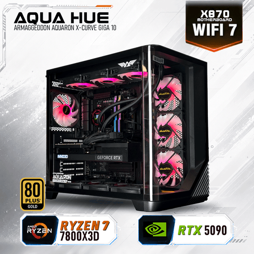 Armaggeddon High-End Gaming PC – AMD Ryzen 7 7800X3D + RTX 5090 | Extreme Performance Build