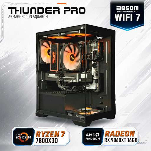 Armaggeddon Gaming PC – AMD Ryzen 7 7800X3D + RX 9060XT 16GB | Custom Built Desktop