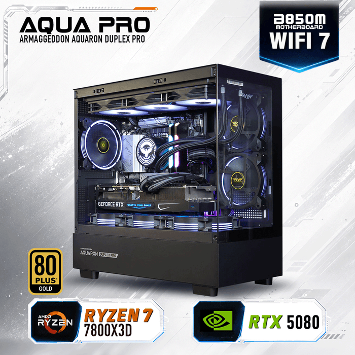 Armaggeddon High-End Gaming PC – AMD Ryzen 7 7800X3D + RTX 5080 | Custom Built Desktop