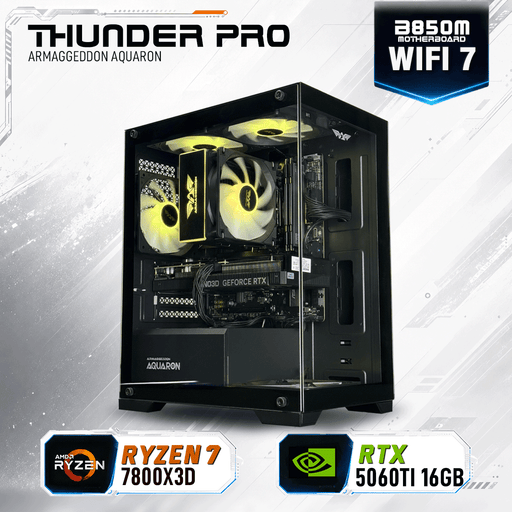 Armaggeddon Gaming PC – AMD Ryzen 7 7800X3D + RTX 5060Ti 16GB | Custom Built Desktop