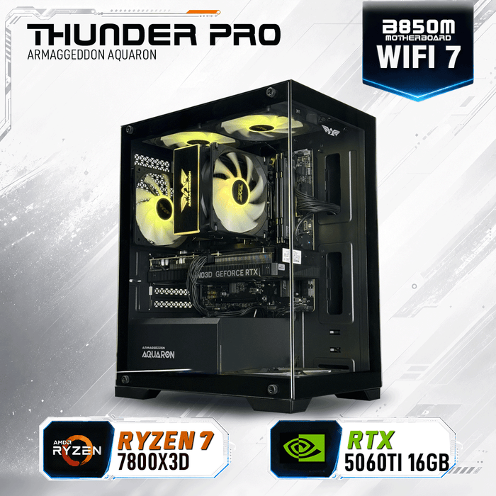 Armaggeddon Gaming PC – AMD Ryzen 7 7800X3D + RTX 5060Ti 16GB | Custom Built Desktop