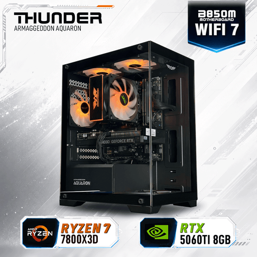 Armaggeddon Gaming PC – AMD Ryzen 7 7800X3D + RTX 5060Ti 8GB | Custom Built Desktop