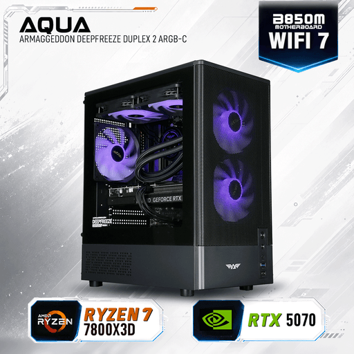 Armaggeddon Gaming PC – AMD Ryzen 7 7800X3D + RTX 5070 | Custom Built Desktop