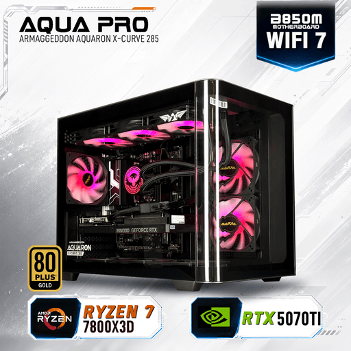 Armaggeddon Gaming PC - AMD RYZEN 7 7800X3D + RTX 5070Ti | Custom Built Desktop