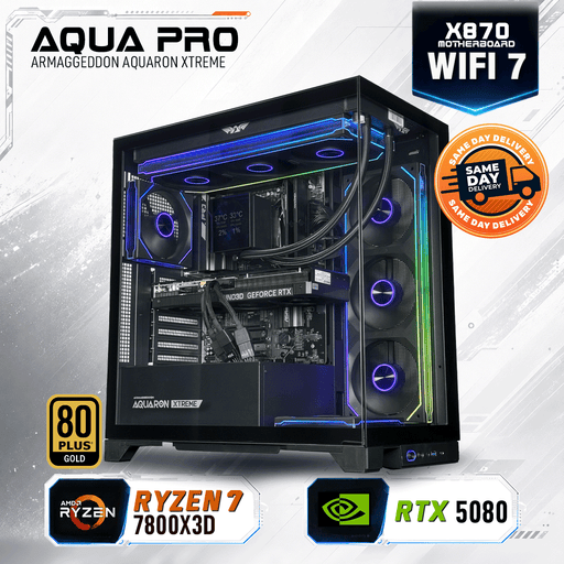 Armaggeddon High-End Gaming PC – AMD Ryzen 7 7800X3D + RTX 5080 | SAME DAY DELIVERY