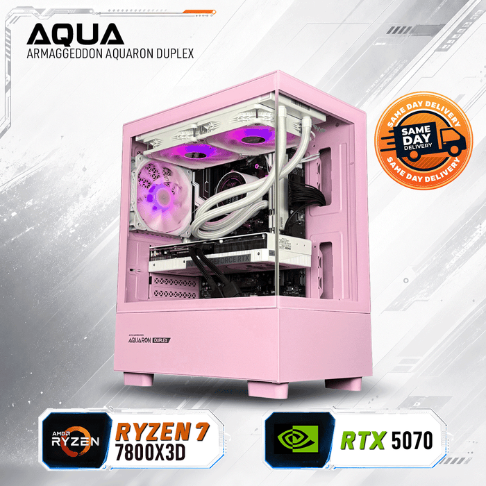Armaggeddon Gaming PC – AMD Ryzen 7 7800X3D + RTX 5070 | SAME DAY DELIVERY