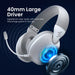 Armaggeddon Cosmic V Quad Mode Wireless RGB Gaming Headset Bluetooth 5.4, 2.4GHz USB-A USB-C, 40mm Drivers & Detachable Mic