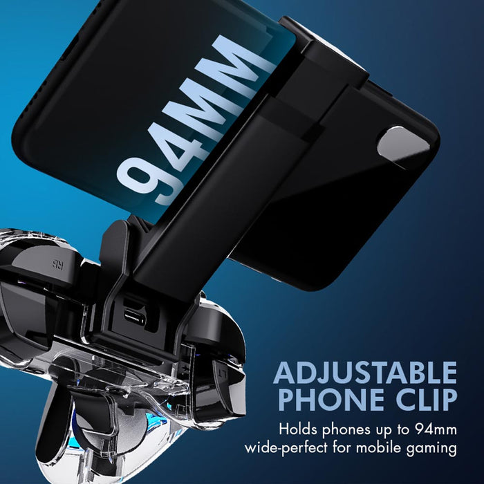 Armaggeddon Morph 7 RGB Nitro Wireless Gaming Controller Bluetooth 5.0, 2.4GHz & Wired, 6-Axis Motion, Phone Clip