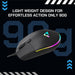 Armaggeddon Grumman Raven III Sigma Stealth Wired RGB Gaming Mouse 12800 CPI, Silent Click, 5 Macro Buttons, 90g Lightweight