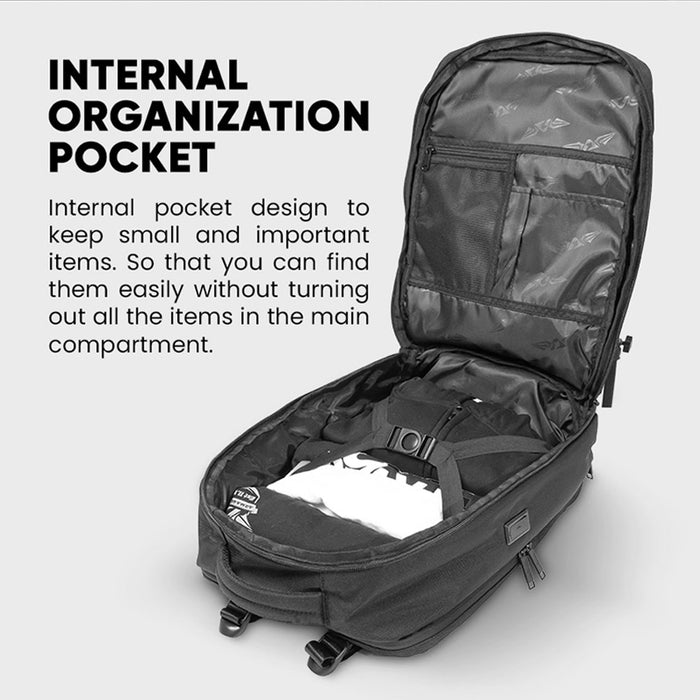Armaggeddon Nomad 15 Flight Approved Travel Laptop Backpack with Anti Theft Lock, USB-A & USB-C Charging Ports and Shoe Compartment