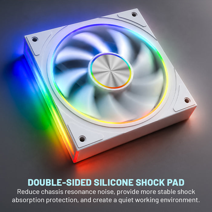 Armaggeddon PWM 120-V ARGB Kit 8000 120mm PC cooling fan 4-pack