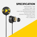 Armaggeddon WASP 7 Type-C Dual Driver Gaming Earphones with Mic