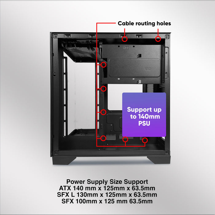 ARMAGGEDDON AQUARON WIBO PC chassis detail view