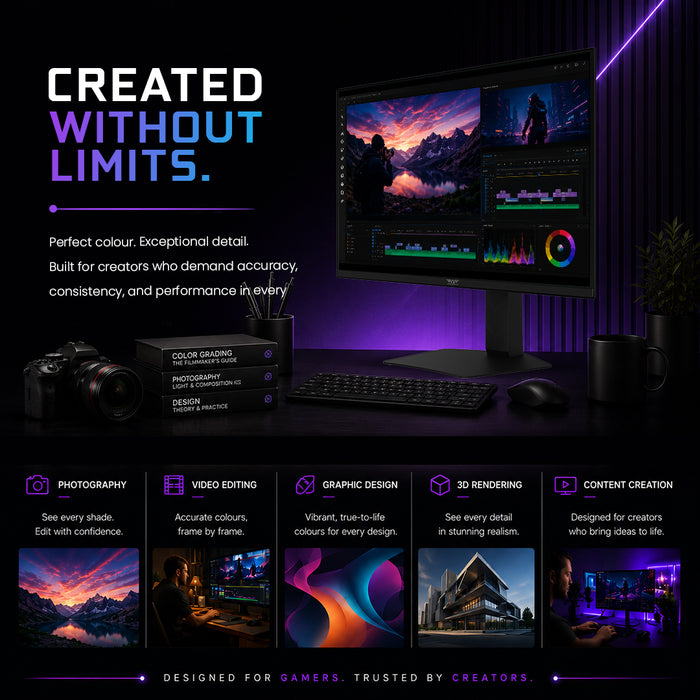 Armaggeddon PXP 27 UXO.V Samsung QD OLED 144Hz Nvidia GSync Gaming Monitor