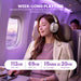 SonicGear Auraclear 6 Hi-Res LDAC ANC Wireless Headphones Bluetooth 6.0 | 112H Battery, 5-Mic & Volume Knob