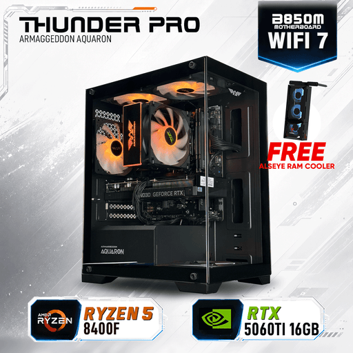 Armaggeddon Gaming PC – AMD Ryzen 5 8400F + RTX 5060Ti 16GB | Custom Built Desktop