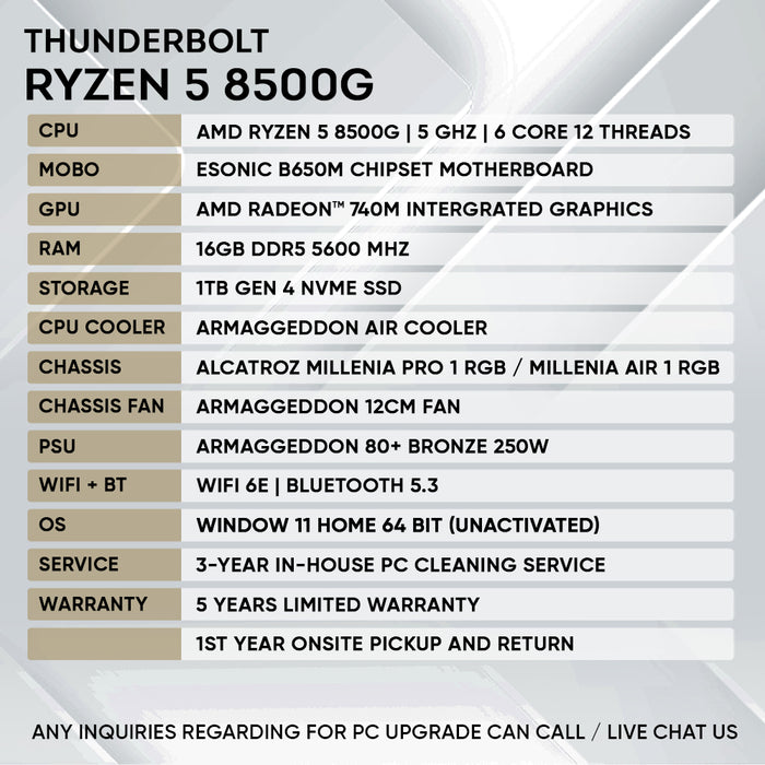 RYZEN 5 8500G BUNDLE | Best Entry Level for Gaming and Office