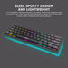 Armaggeddon SMK 1C Psychsparrow 61 Key Low Profile Mechanical Gaming Keyboard Hot Swappable, USB-C, Multicolour Backlight