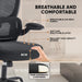 Armaggeddon Vertebrae V3 Ergonomic Mesh Office Chair Adjustable Headrest & Lumbar Support, Flip-Up Armrests, 120° Tilt, 120kg Capacity