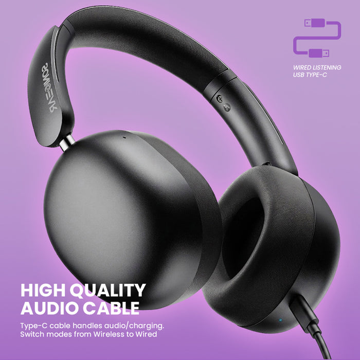 SonicGear Auraclear 6 Hi-Res LDAC ANC Wireless Headphones Bluetooth 6.0 | 112H Battery, 5-Mic & Volume Knob