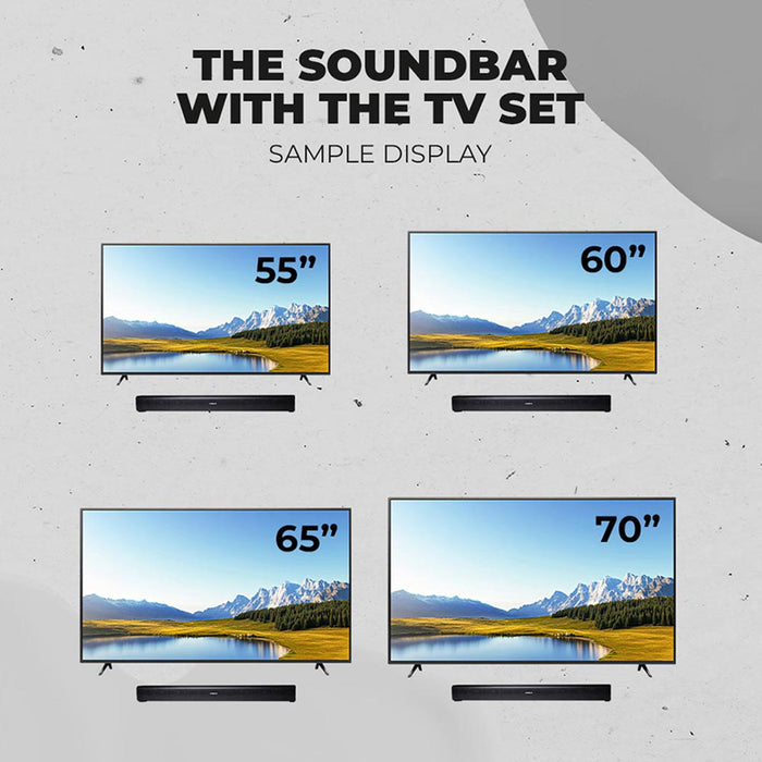 SonicGear SonicBar HD7000 Ultra Bass 140W TV Soundbar Bluetooth 5.0 | HDMI ARC, Optical & Dual Karaoke Mic Input