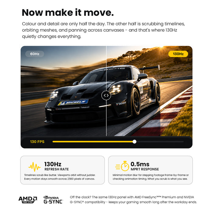 Armaggeddon PXP 27 QGG 27" 2K WQHD 1440p IPS Gaming Monitor 130Hz 10-Bit Colour FreeSync & G-SYNC Compatible