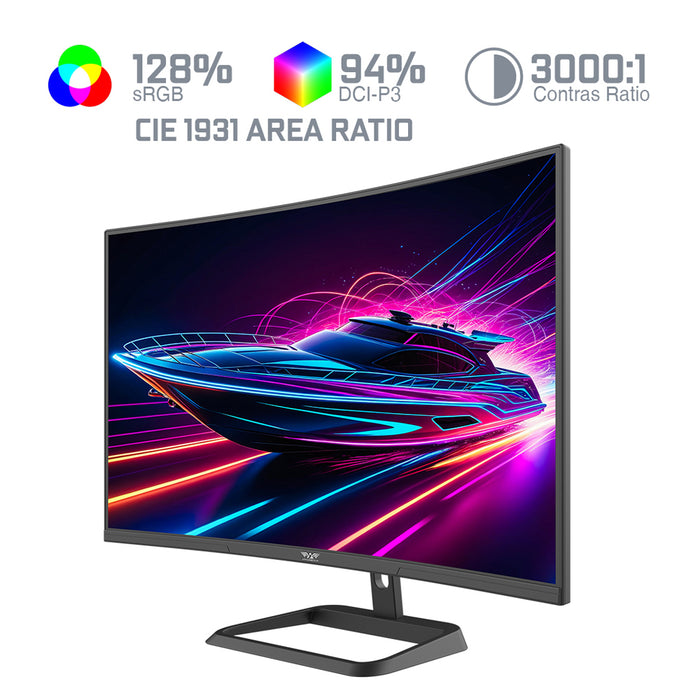 Armaggeddon PXP 32 PRO G 32" 2K WQHD Curved Gaming Monitor 180Hz 0.5ms 10-Bit Colour FreeSync & G-SYNC Compatible