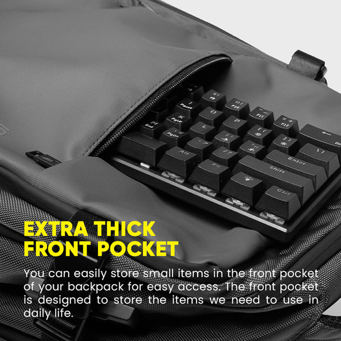 Armaggeddon Nomad 15 Flight Approved Travel Laptop Backpack with Anti Theft Lock, USB-A & USB-C Charging Ports and Shoe Compartment