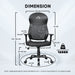 Armaggeddon Flexion Air Ergonomic Mesh Office Chair 4D Adjustable Armrests, 120° Tilt, Class 3 Gas Lift, 120kg Support