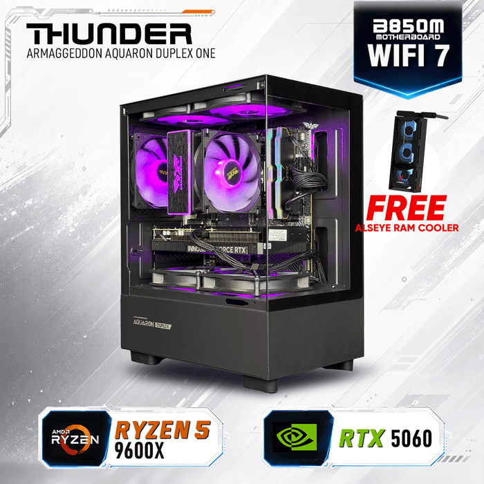 Armaggeddon Gaming PC – AMD Ryzen 5 9600X + RTX 5060 | Custom Built Desktop