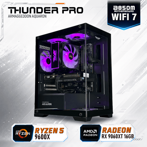 Armaggeddon Gaming PC – AMD Ryzen 5 9600X + RX 9060XT 16GB | Custom Built Desktop