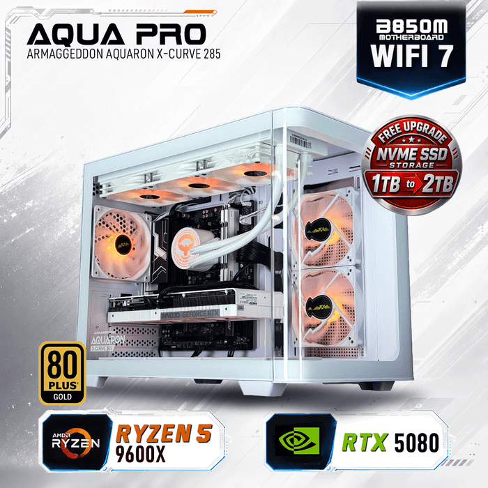 Armaggeddon High-End Gaming PC – AMD Ryzen 5 9600X + RTX 5080 | Custom Built Desktop