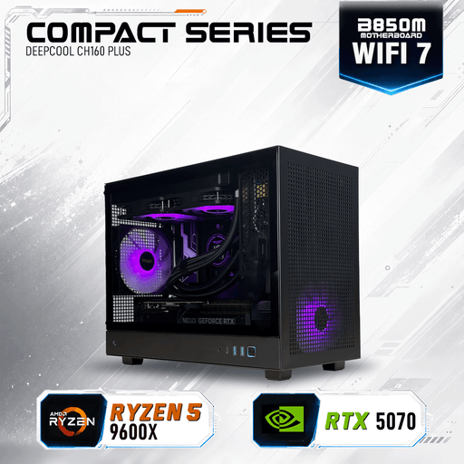 Armaggeddon Gaming PC – AMD Ryzen 5 9600X + RTX 5070 | Compact Series 32GB RAM